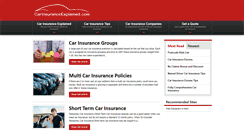 Desktop Screenshot of carinsuranceexplained.com