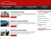 Tablet Screenshot of carinsuranceexplained.com